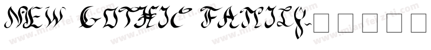 NEW GOTHIC FAMILY字体转换